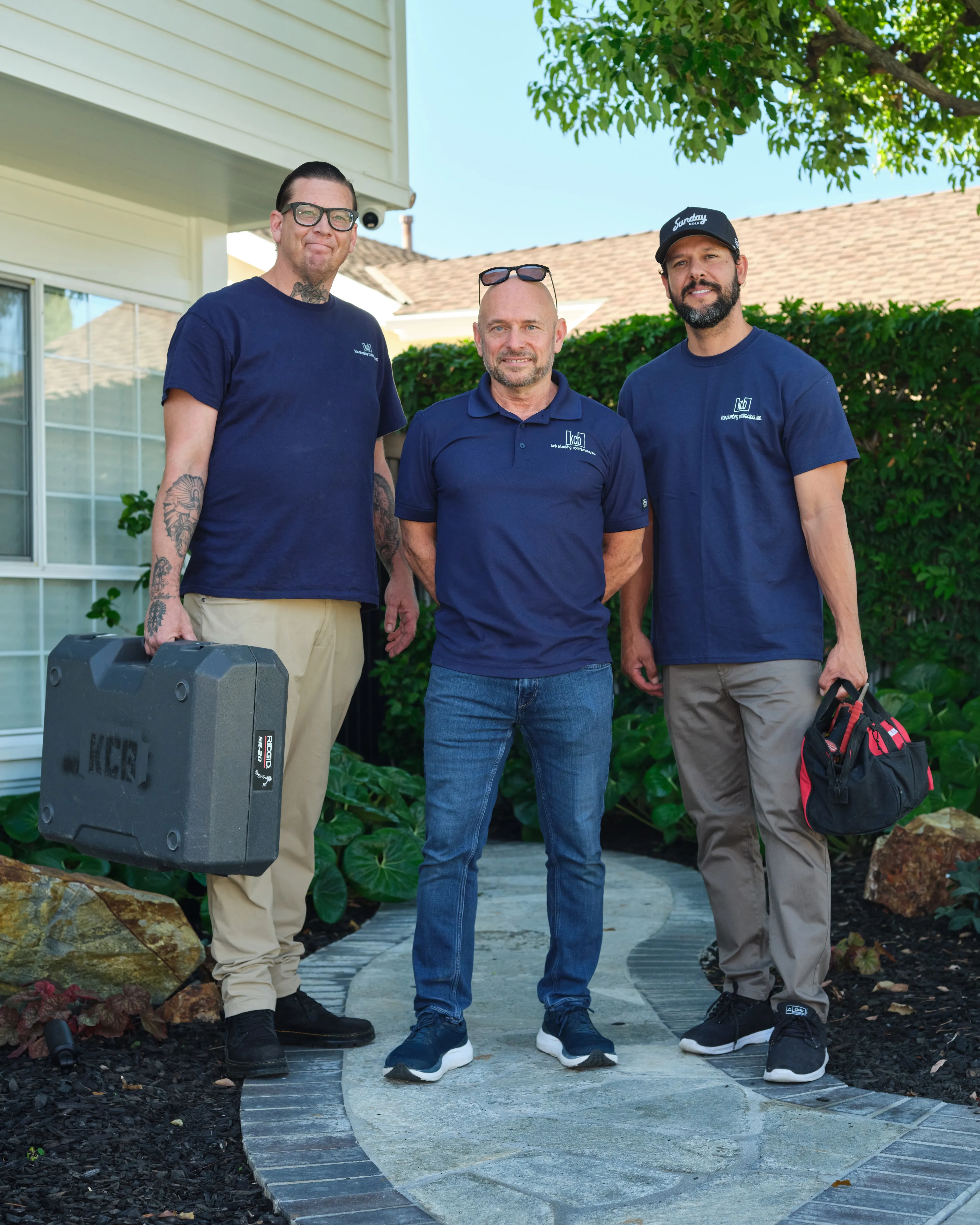 KCB Plumbing team ready for service in Orange County